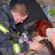 Dachstuhlbrand: Hund durch Einsatzkräfte wiederbelebt