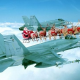 NORAD Luftüberwachung sichtet dicken Mann mit 9 Rentieren im arktischen Luftraum