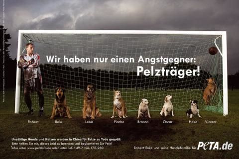 Tierschützer Robert Enke - (c) PETA Deutschland